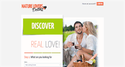 Desktop Screenshot of natureloversdating.com