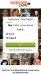 Mobile Screenshot of natureloversdating.com